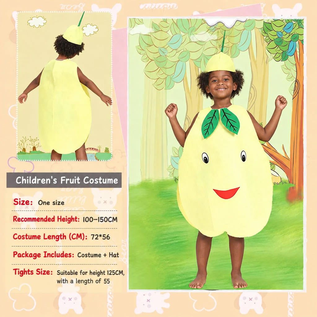 children's party catwalk clothes children's fruit clothing homemade eco-friendly clothing strawberry suit diy handmade clothing