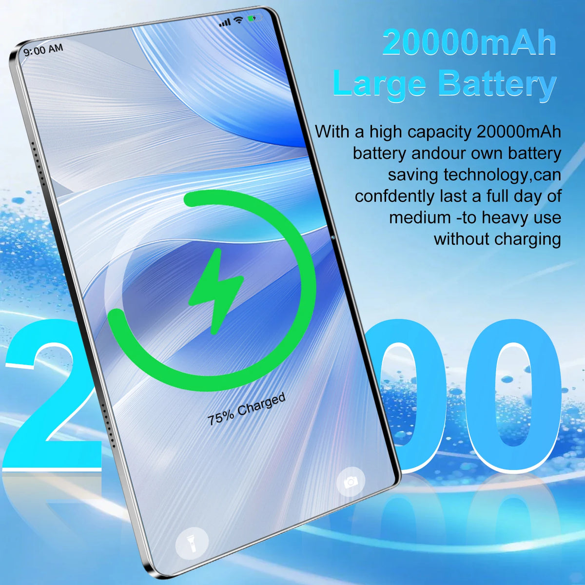 Tablet Android 16GB RAM 1TB ROM 10.36-inch 14 Core Tablet Phone Call Android 13 20000mAh Bluetooth Study Gaming Office Dual Sim 5G WIFI Network Bluetooth GPS WPS
