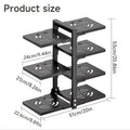 Adjustable Pot Rack Organizer, Kitchen Carbon Steel Pot Storage Rack, Multi-Layer Household Pot and Pan Organizer for Kitchen