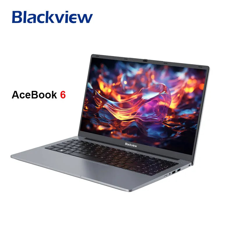 Blackview Acebook 6 Laptop Computer, 15.6” FHD IPS TÜV Screen Quad-Core N150, 16GB DDR4 256GB SSD, Desktop Notebook