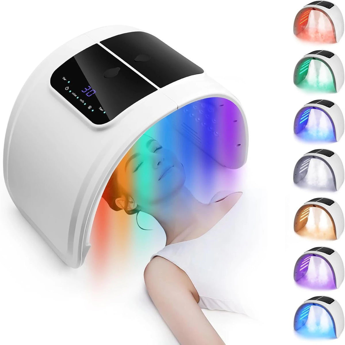 7 Colors LED Photon Machine With Nano Spray Skin Moisturizing Face&Body Mask Salon SPA Home Use Skin Rejuvenation Acne Skin Care