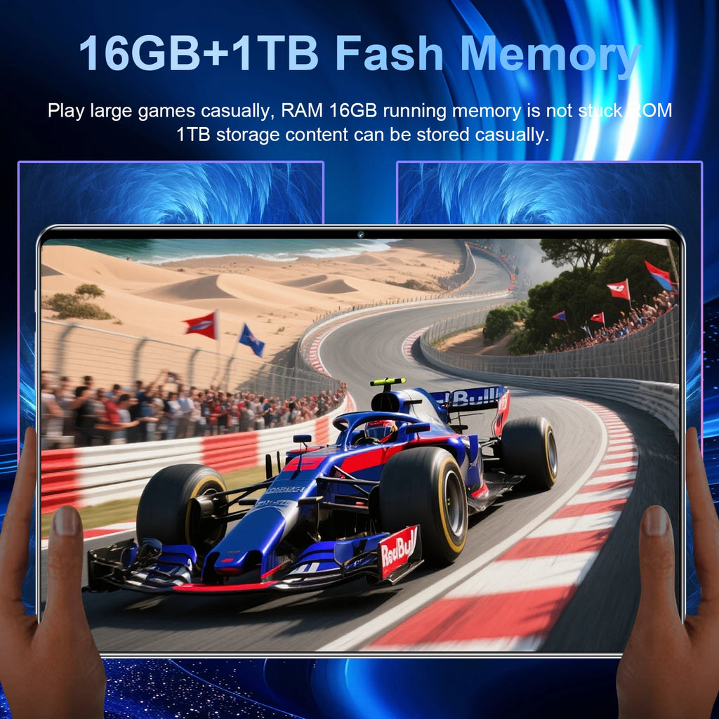 Offerta Speciale Tablet PC Android 13.0 5G da 10,36 Pollici, Batteria Grande da 20000mAh, 16GB RAM, 1TB ROM, 14 Core, Funzione di Chiamata Telefonica, Pacchetto Completo di Accessori, Spedizione Gratuita