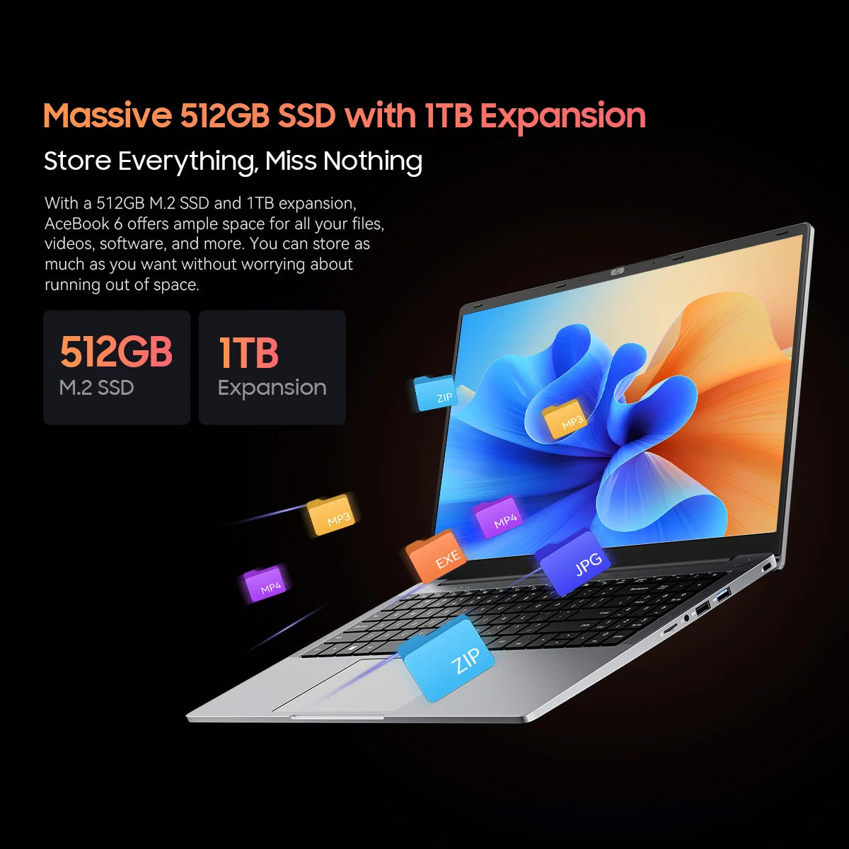 Blackview Acebook 6 Laptop Computer, 15.6” FHD IPS TÜV Screen Quad-Core N150, 16GB DDR4 256GB SSD, Desktop Notebook