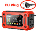 EAFC 12V 15A 8A Car Battery Charger Large Screen Pluse Repair Charger for Auto Moto SUV Lithium AGM Lead acid GEL LCD Display
