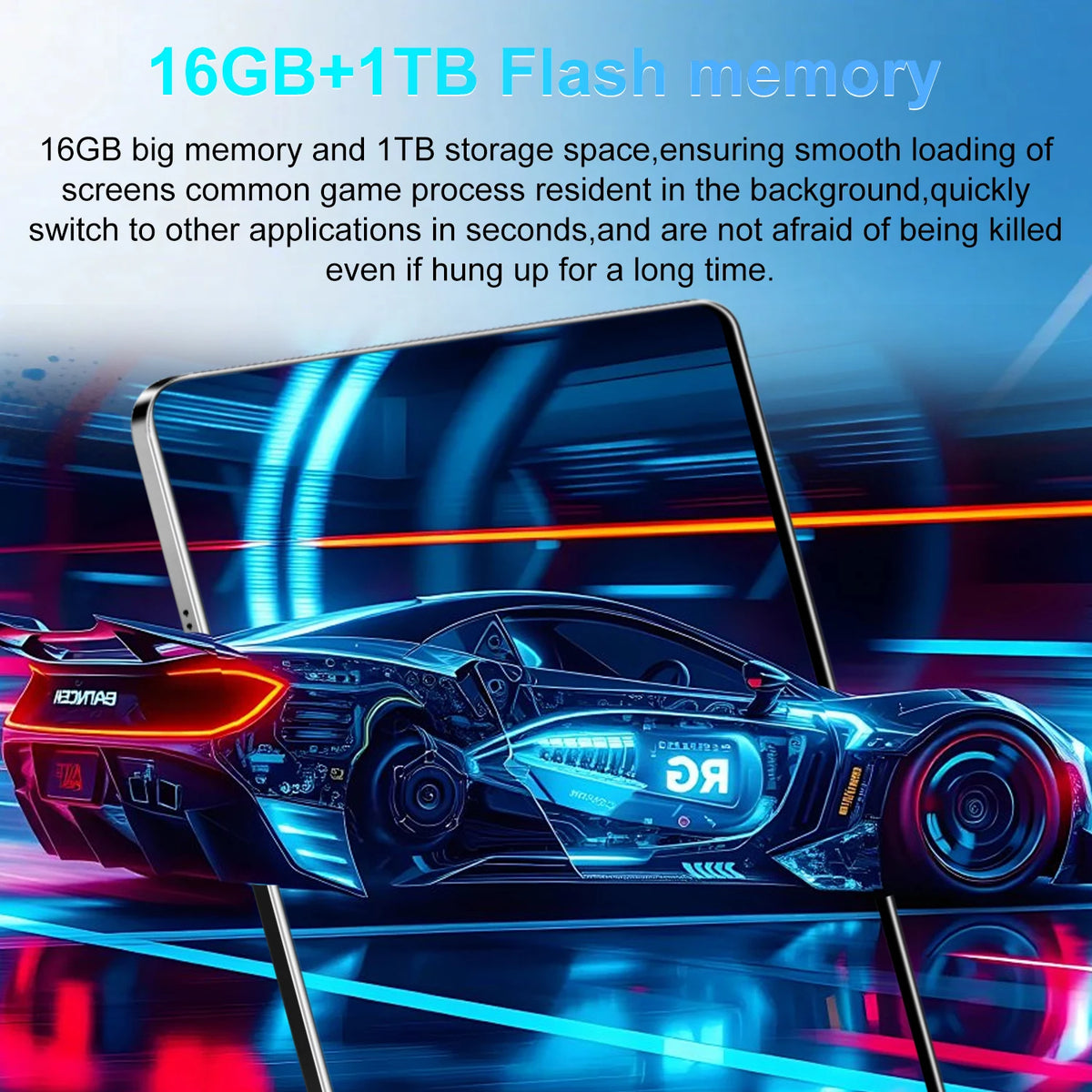 Tablet Android 16GB RAM 1TB ROM 10.36-inch 14 Core Tablet Phone Call Android 13 20000mAh Bluetooth Study Gaming Office Dual Sim 5G WIFI Network Bluetooth GPS WPS