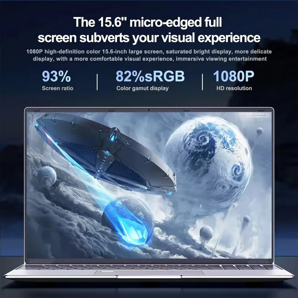 15.6' Windows 11 Laptop Computer Intel I9 10980HK/9900 16GB RAM 1TB SSD Notebook PC 4K HD Backlight Office Study Gaming Laptops