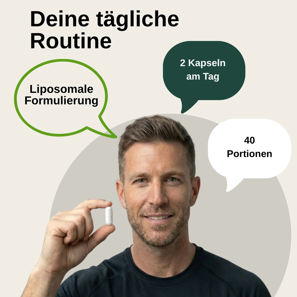 Nicotinamide Riboside Nad+ Capsules |   Laboratory Tested in Germany |   Food Supplements |   Vegan |   Without Artificial Additives |   Free from Genetic Modification |   80 Capsules
