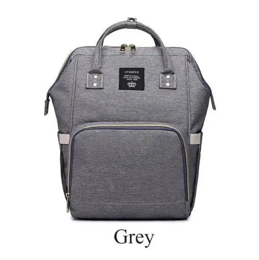 Lequeen Large Capacity Fashion Mommy Bag Maternity Nappy Diaper Bags Travel Backpack Nursing Bag for Baby Care Women's Bag