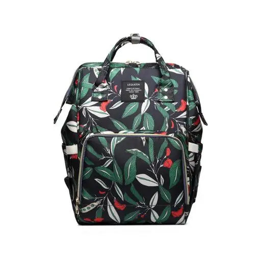Lequeen Large Capacity Fashion Mommy Bag Maternity Nappy Diaper Bags Travel Backpack Nursing Bag for Baby Care Women's Bag