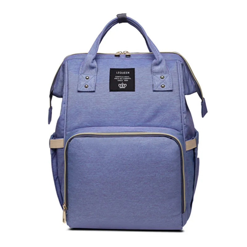Lequeen Large Capacity Fashion Mommy Bag Maternity Nappy Diaper Bags Travel Backpack Nursing Bag for Baby Care Women's Bag
