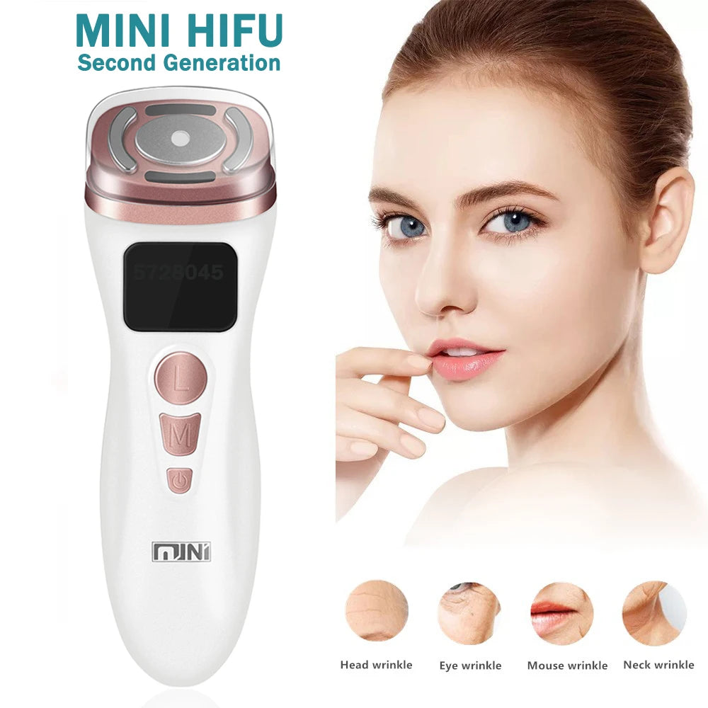 MINI2.0 HIFU Machine Plug-in 3 Mode Ultrasound RF EMS Skin Lifting Firming Tightening Skin Care