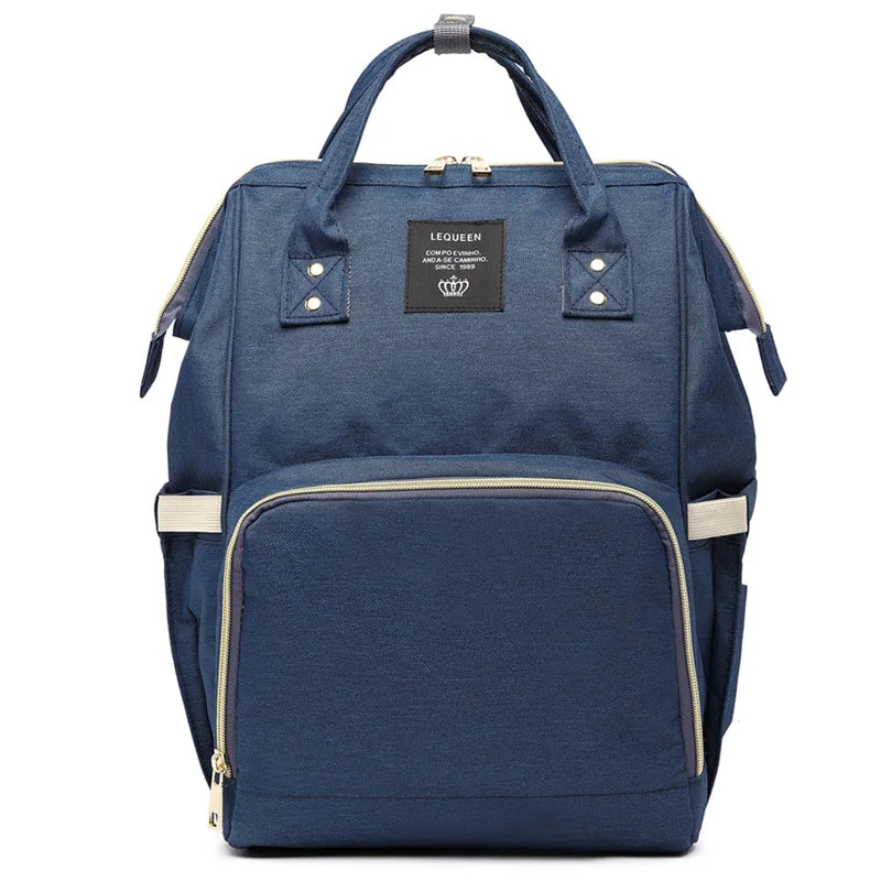 Lequeen Large Capacity Fashion Mommy Bag Maternity Nappy Diaper Bags Travel Backpack Nursing Bag for Baby Care Women's Bag