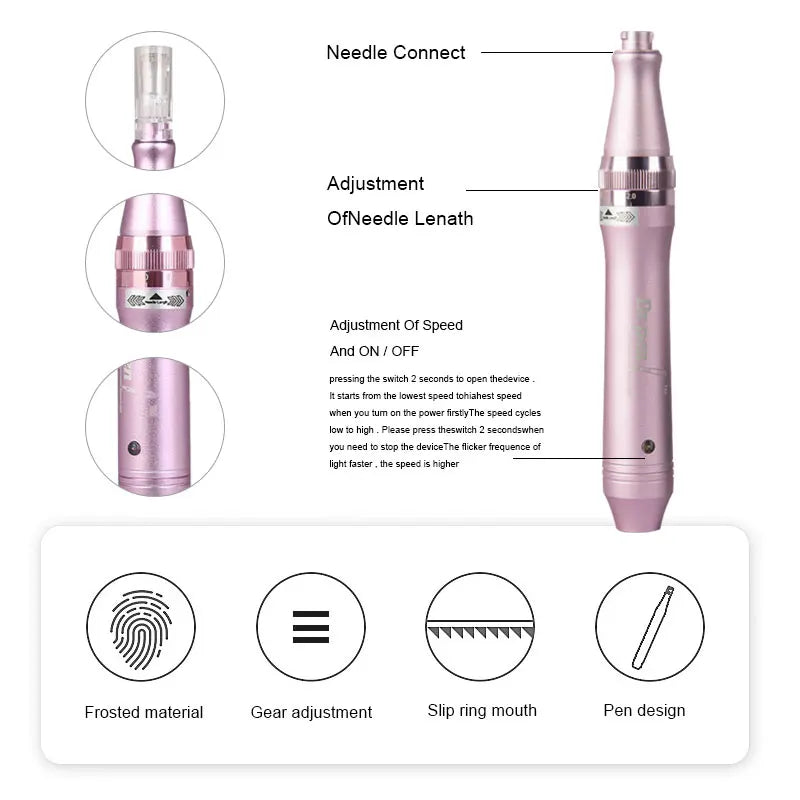 Dr. Pen M7-C Needles Skin Tool Pen Machine Skincare 0.25mm Needle Micro Skin Regeneration Machine Beauty Tool