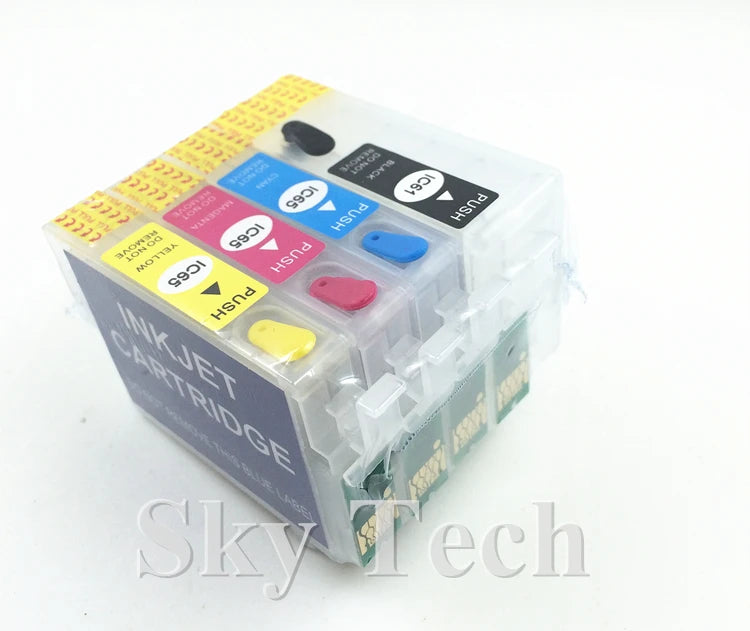 Empty Refillable Ink Cartridges Suit Fori IC61 IC65 Suit for Epson PX-673F 1600F 1200 1700F, with ARC Chips