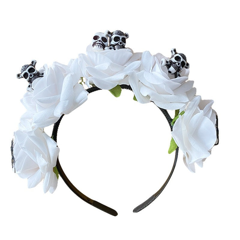 Spider Flower Party Halloween New Flower Headdress Hair Hoop Wholesale Makeup Personality European and American Cosplay