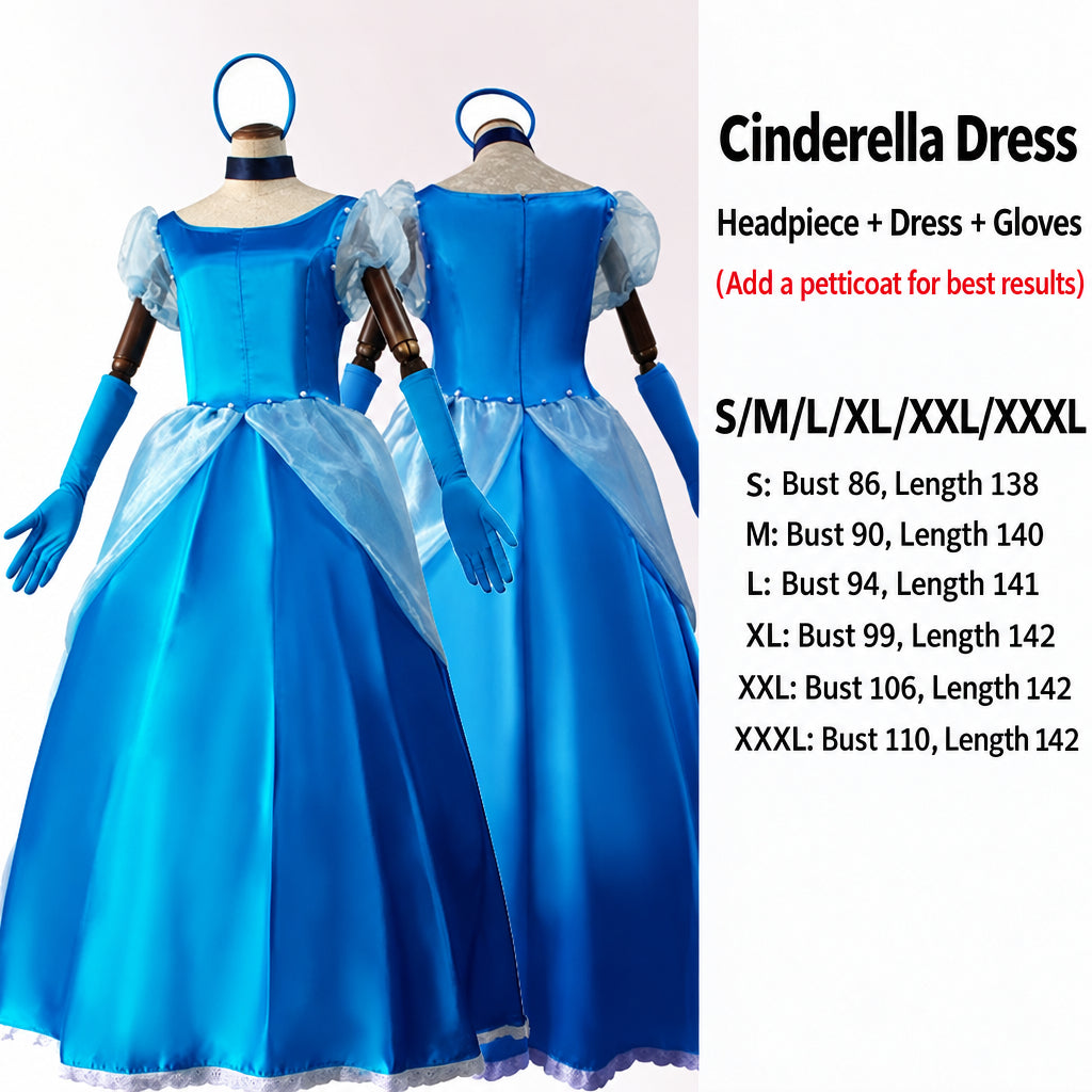 Adult Halloween Snow White Bell Cinderella Ice Sleeping Beauty Rapunzel Party Stage Performance Princess Dress
