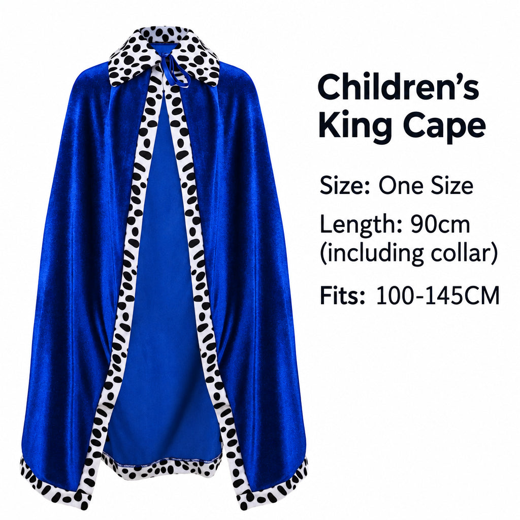 Halloween Costume Kids Adult Birthday Party Show Christmas King Prince Cloak Red Cloak Shawl