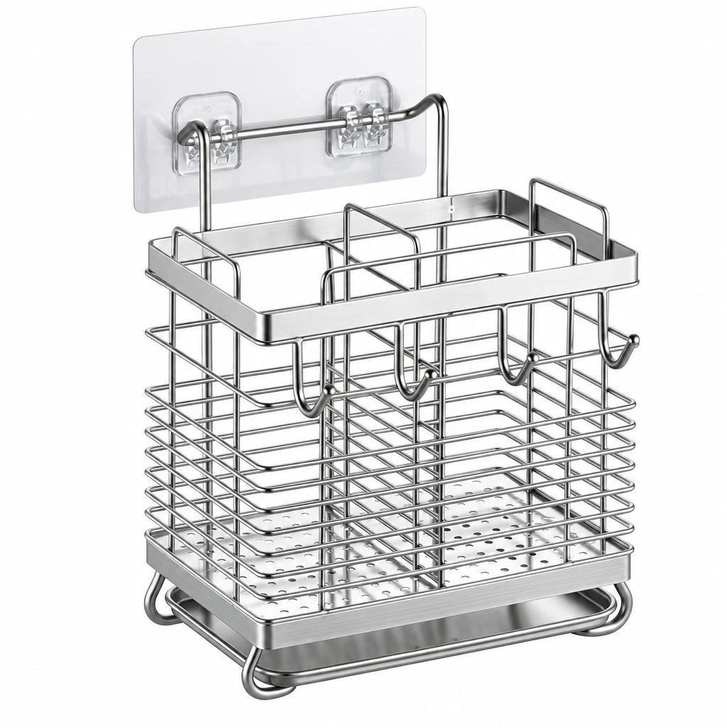 Multifunctional Chopsticks Cage Storage Rack Household Kitchen Wall Hanging Mildew-proof 304 Stainless Steel Chopsticks Holder Chopsticks Storage Rack