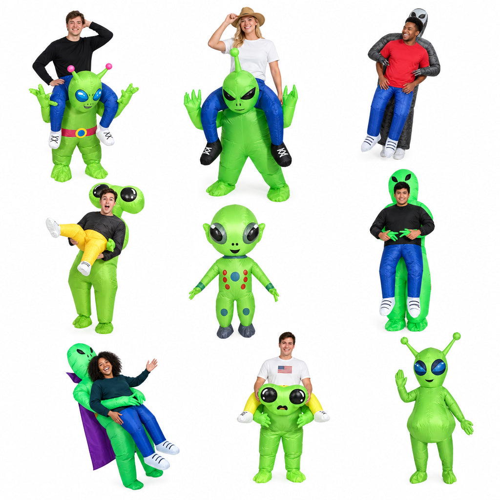 Cross-Border Halloween Alien Ghost Hugging Inflatable Suit Props Funny Performance Alien Inflatable Suit