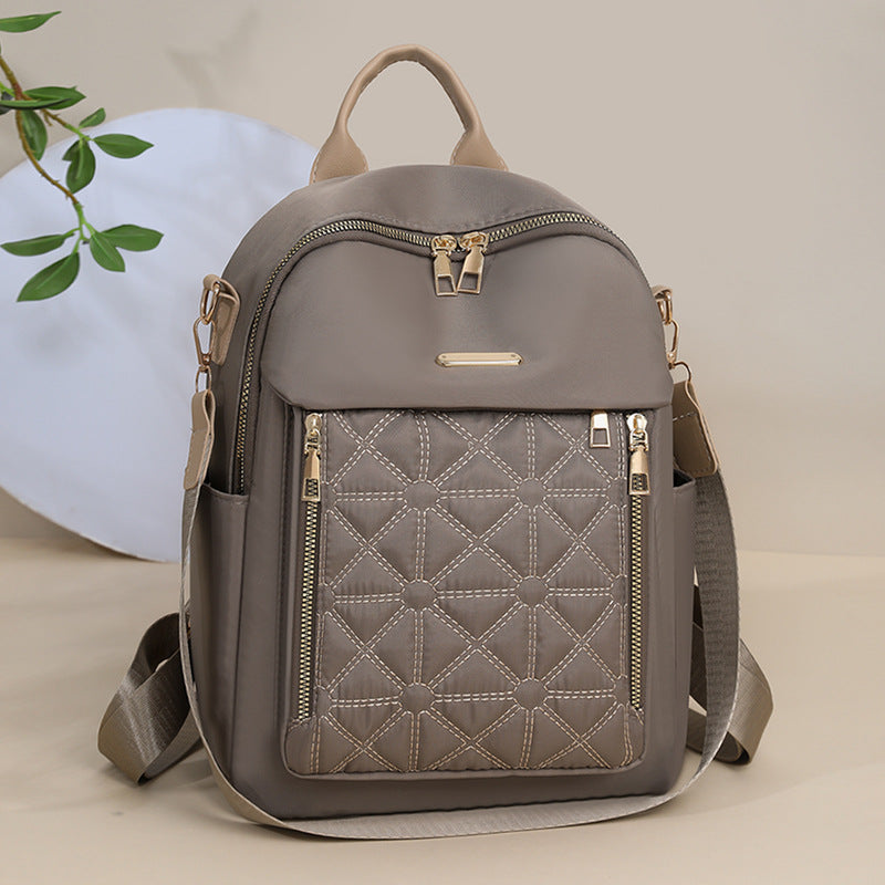 Cross-Border Hot-Selling Backpack for Women - Fashionable and Versatile Women's Backpack Small Bag Travel Large Capacity Computer School Bag