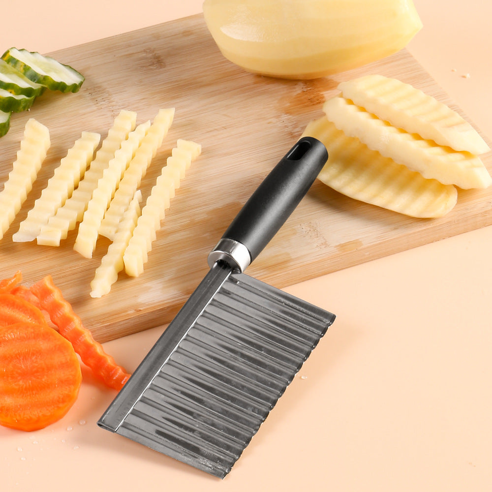 Creative Multifunctional Wavy Knife Potato Cutting Kitchen Supplies Vegetable Cutter French Fries Stainless Steel Kitchen Gadgets