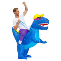 Cross-Border Hot Selling Funny Cyclist Doll Costume Masquerade Performance Props Hippie Sunglasses Dinosaur Inflatable Costume