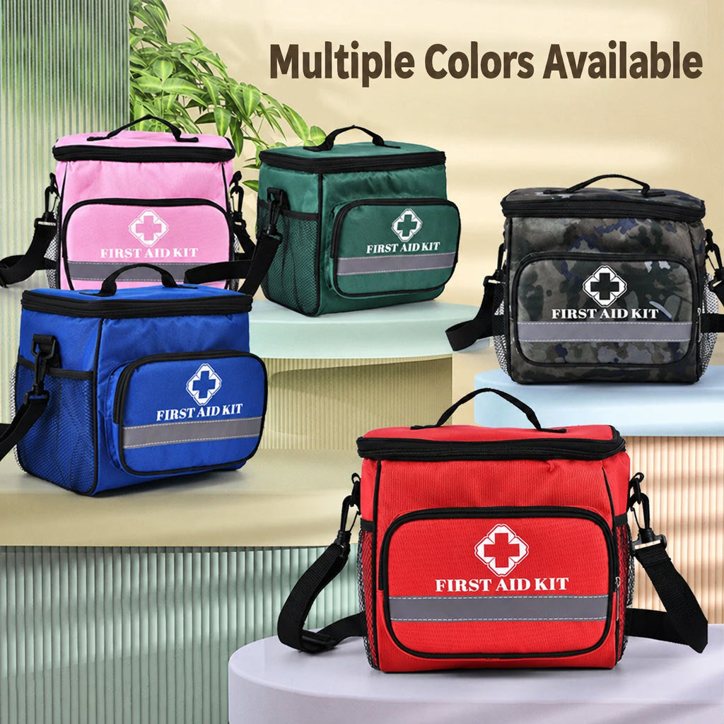 Emergency Kit, Outdoor Medicine Cosmetics Bag in Stock, Multi-Color Household Medicine Storage, Portable Medicine Bag with Straps