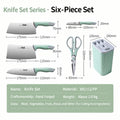 Alide Knives suit Kitchen Knife Combination Chef Special Chopper Household Complete Kitchen Knife Cutting Board Complete Set