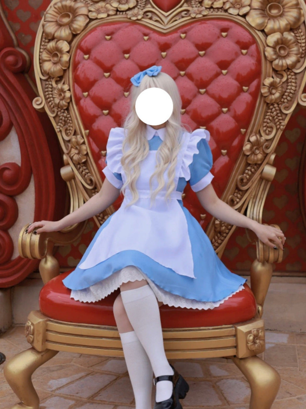 Princess Alice on the Run Blue Dress Maid Costume Maid Costume Halloween Costume French Sweet Age Reduction