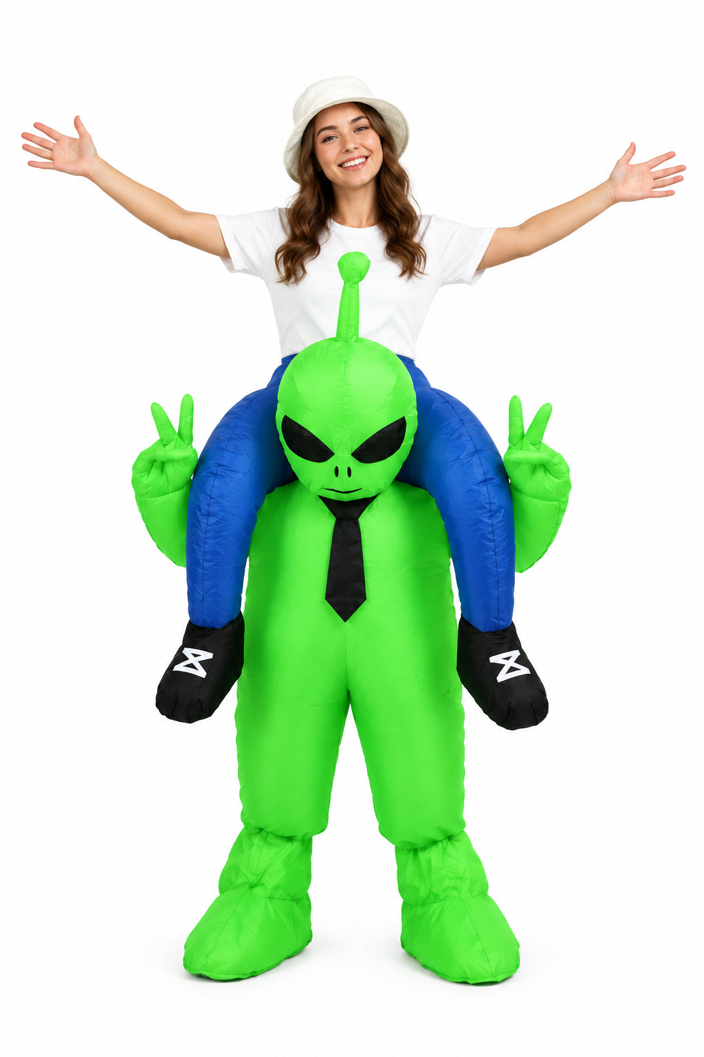 Amazon Cross-Border Best-Selling New Alien Inflatable Suit Halloween Performance Makeup Props Costume Inflatable Clothes
