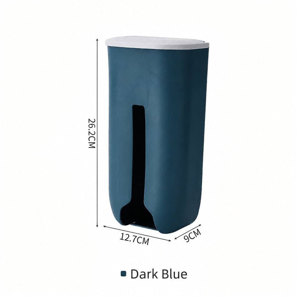 Punch-free Kitchen Flip Garbage Bag Storage Box Plastic Bag Organize Storage Box Bag Rectable Wall-mounted Storage