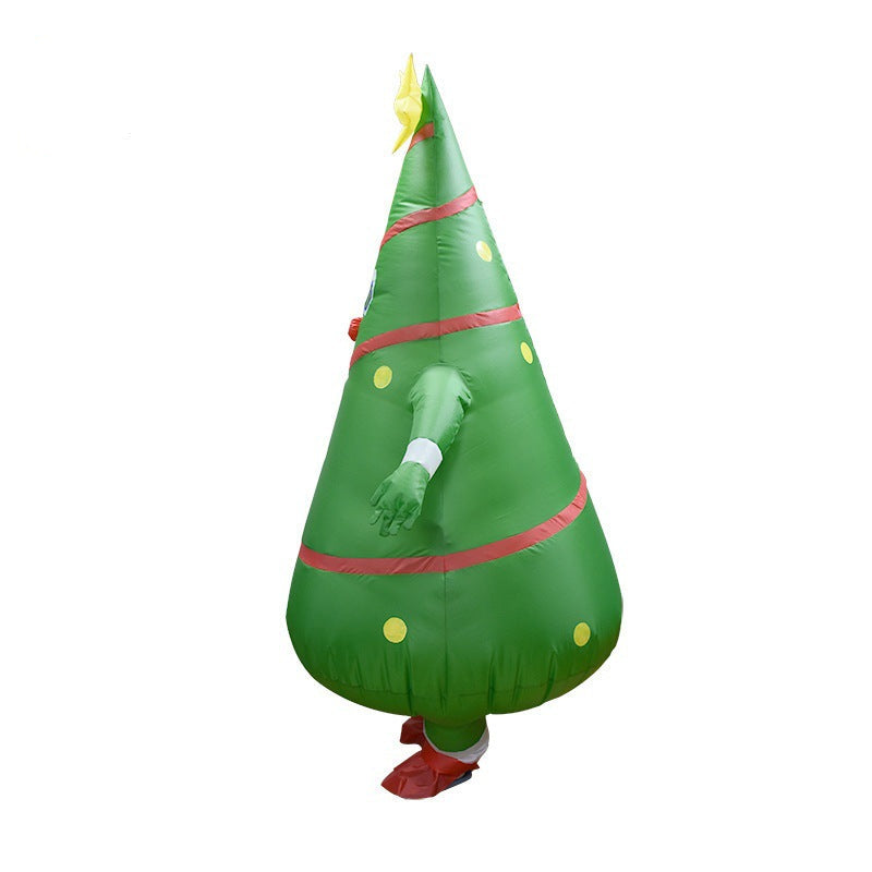 Cross-Border Hot Selling Christmas Tree Inflatable Suit Props Adult Christmas Tree Cosplay Holiday Costumes