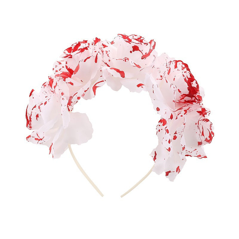 Spider Flower Party Halloween New Flower Headdress Hair Hoop Wholesale Makeup Personality European and American Cosplay
