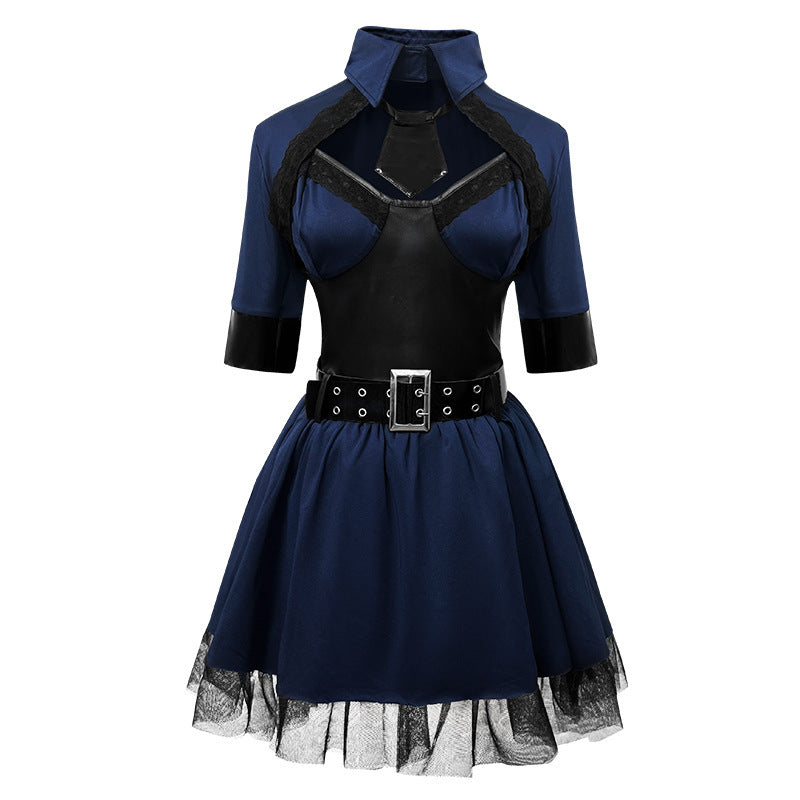 New Halloween Female Police Uniform Nightclub Party Role Play Police Uniform Sexy Stage Performance Costume