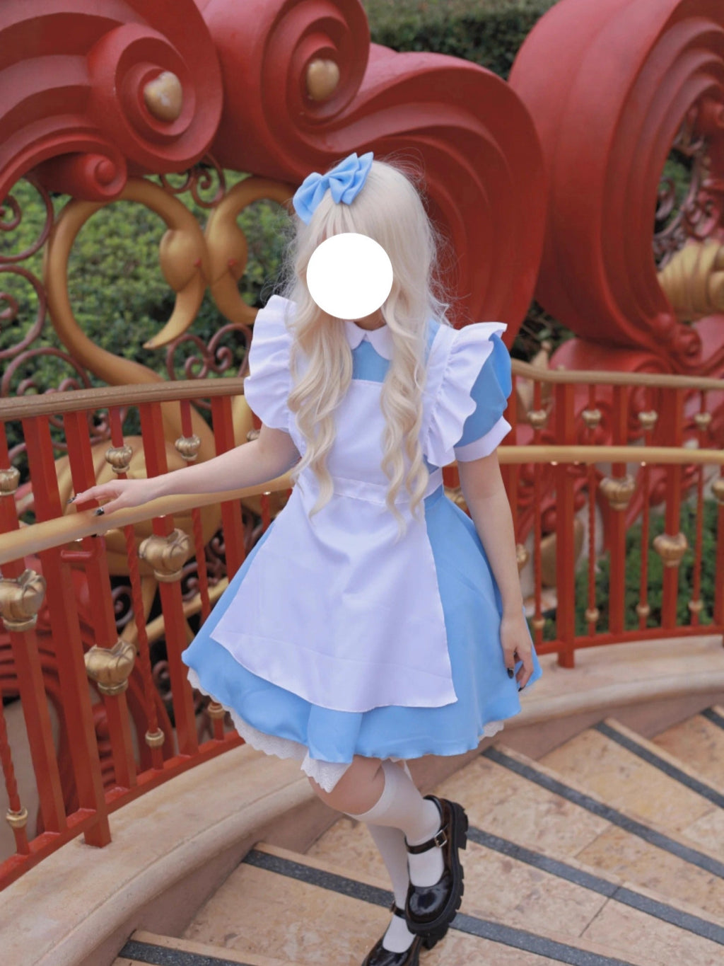 Princess Alice on the Run Blue Dress Maid Costume Maid Costume Halloween Costume French Sweet Age Reduction
