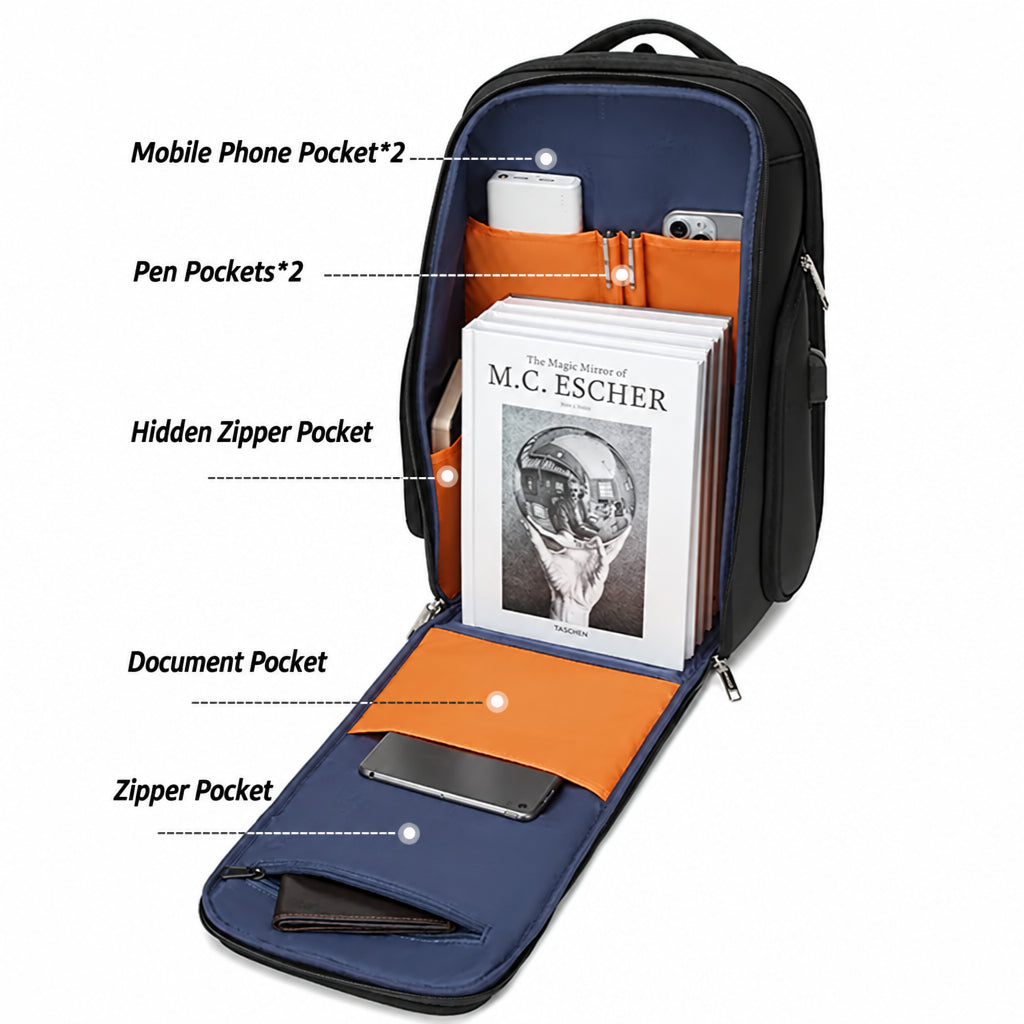 New High-end Business Backpack Men's Waterproof Backpack Large Capacity Travel Multifunctional Password Anti-theft Computer Bag