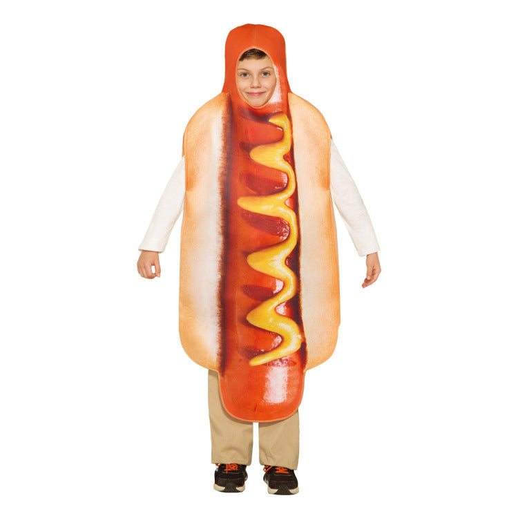Cosplay Cosplay Mexican Costume Adult One-Piece Stage Performance Costume Hot Dog Costume