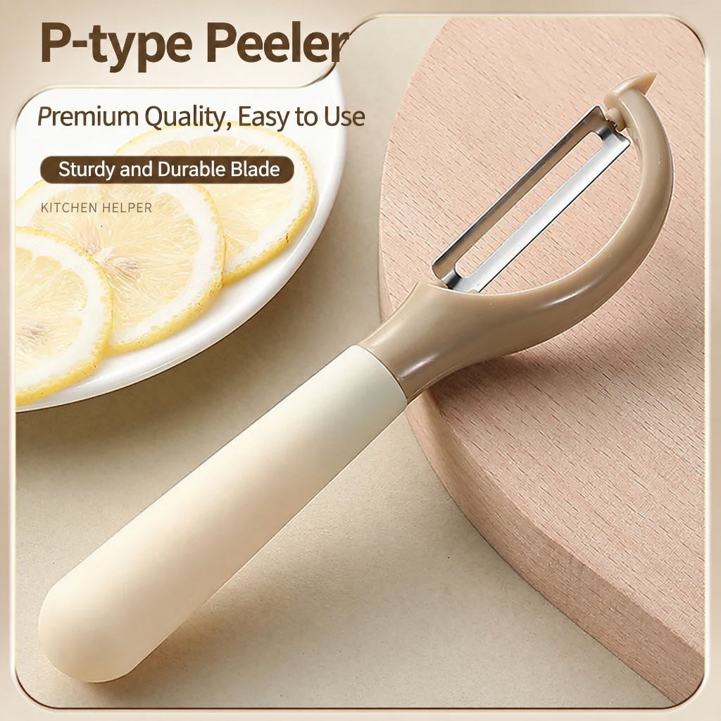 Kitchen Scissors Milk Coffee Color Panda Scissors Multifunctional Chicken Bone Scissors Stainless Steel Household Scissors Fruit Peeling Knife Set