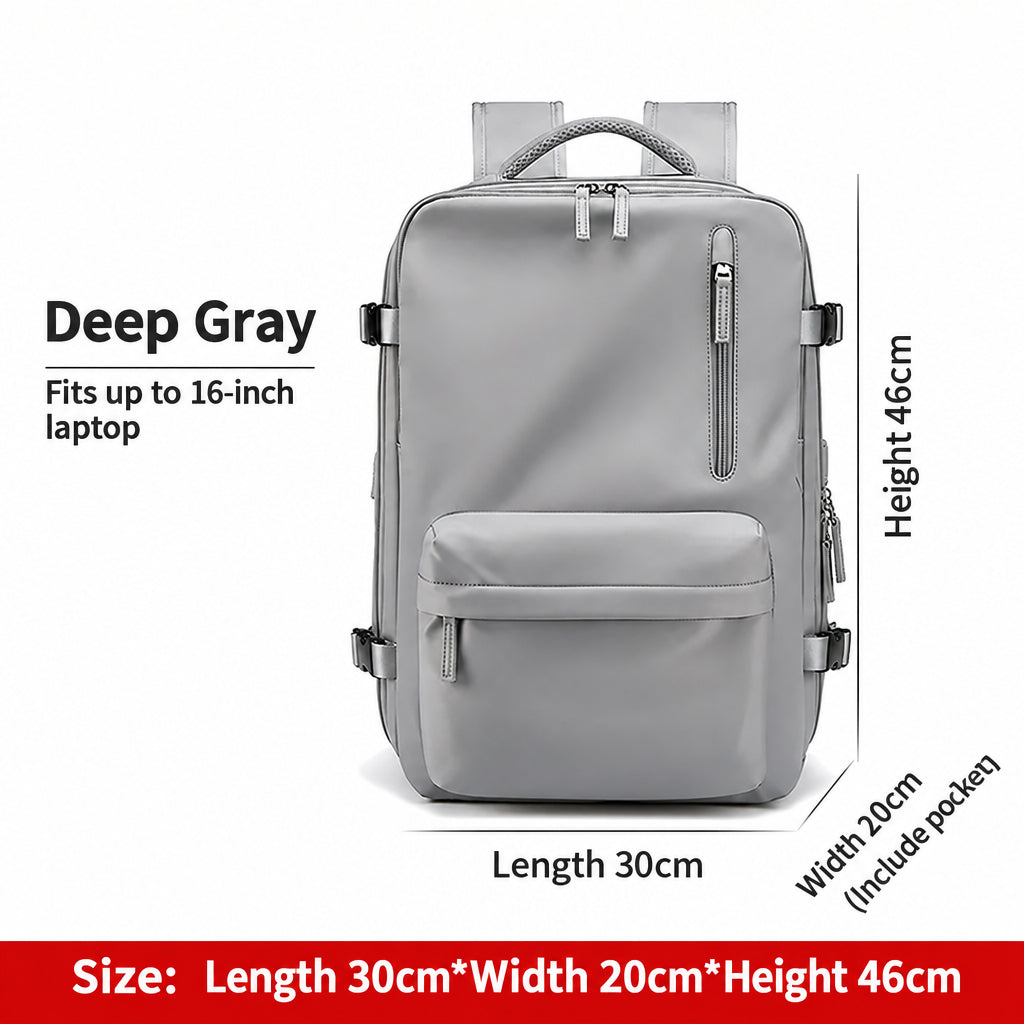 Travel Backpack Women's Extra Large Capacity Lightweight Expandable Casual Backpack Men's School Bag Dry and Wet Separation Travel Bag