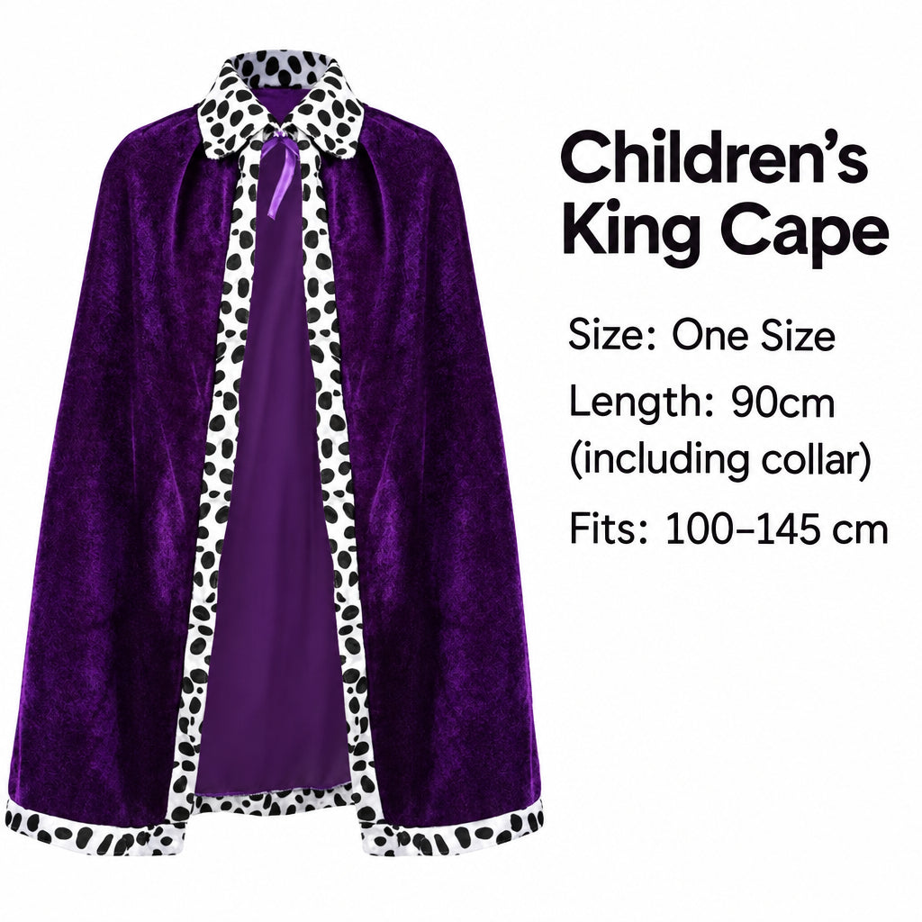Halloween Costume Kids Adult Birthday Party Show Christmas King Prince Cloak Red Cloak Shawl
