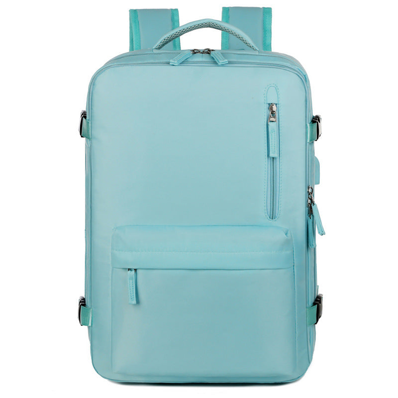 Customizable Logo Men's Backpack Travel Bag Large Capacity Business Travel Portable Luggage Student Computer Bag
