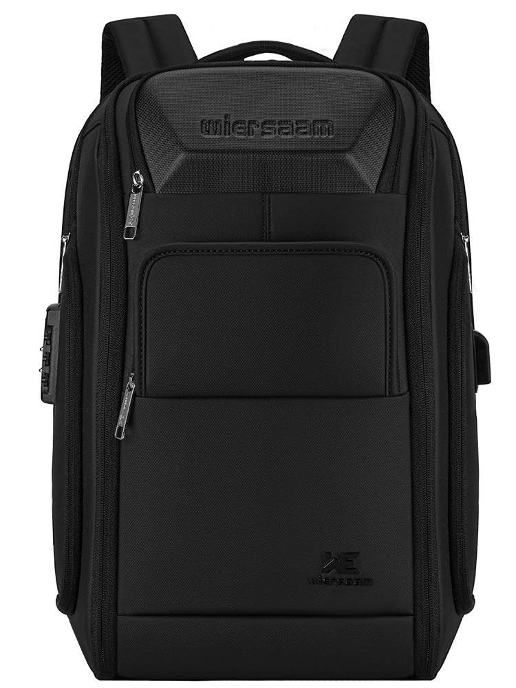 Cross-Border High-End Business Backpack Men's Waterproof Backpack Large Capacity Business Trip Multi-Function Password Anti-Theft Computer Bag