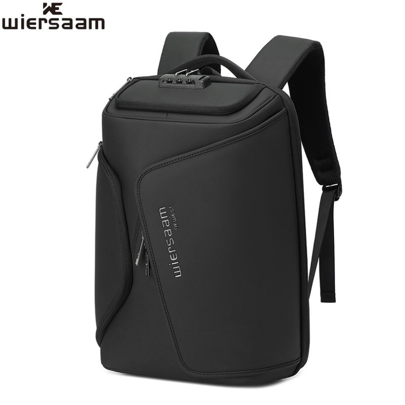 Business Backpack, Waterproof Backpack, Men's Anti-Theft Large-Capacity Business Trip Multi-Functional Travel Computer Bag, Lightweight and Portable