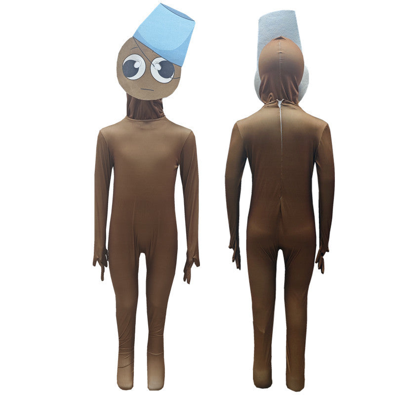 Cross-Border Hot Selling Tight Clothes Halloween Cos Costume Sprunki Incredibox Rhythm Box Cosplay