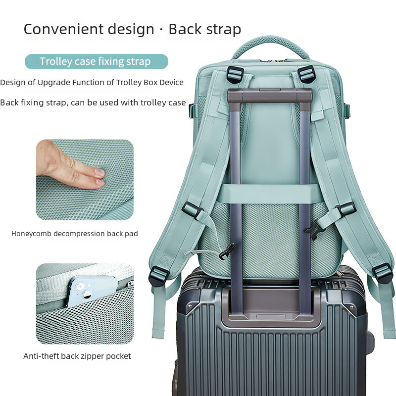 Backpack Large Capacity Men's and Women's Outdoor Travel Bag Waterproof Lightweight Casual Backpack Short Distance Computer Simple School Bag