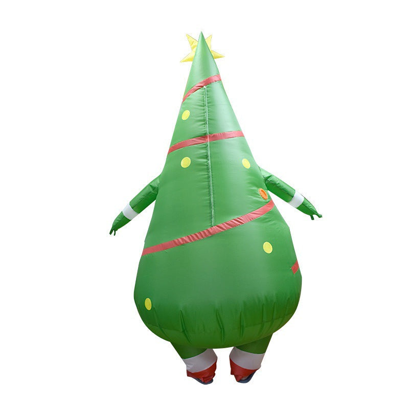 Cross-Border Hot Selling Christmas Tree Inflatable Suit Props Adult Christmas Tree Cosplay Holiday Costumes