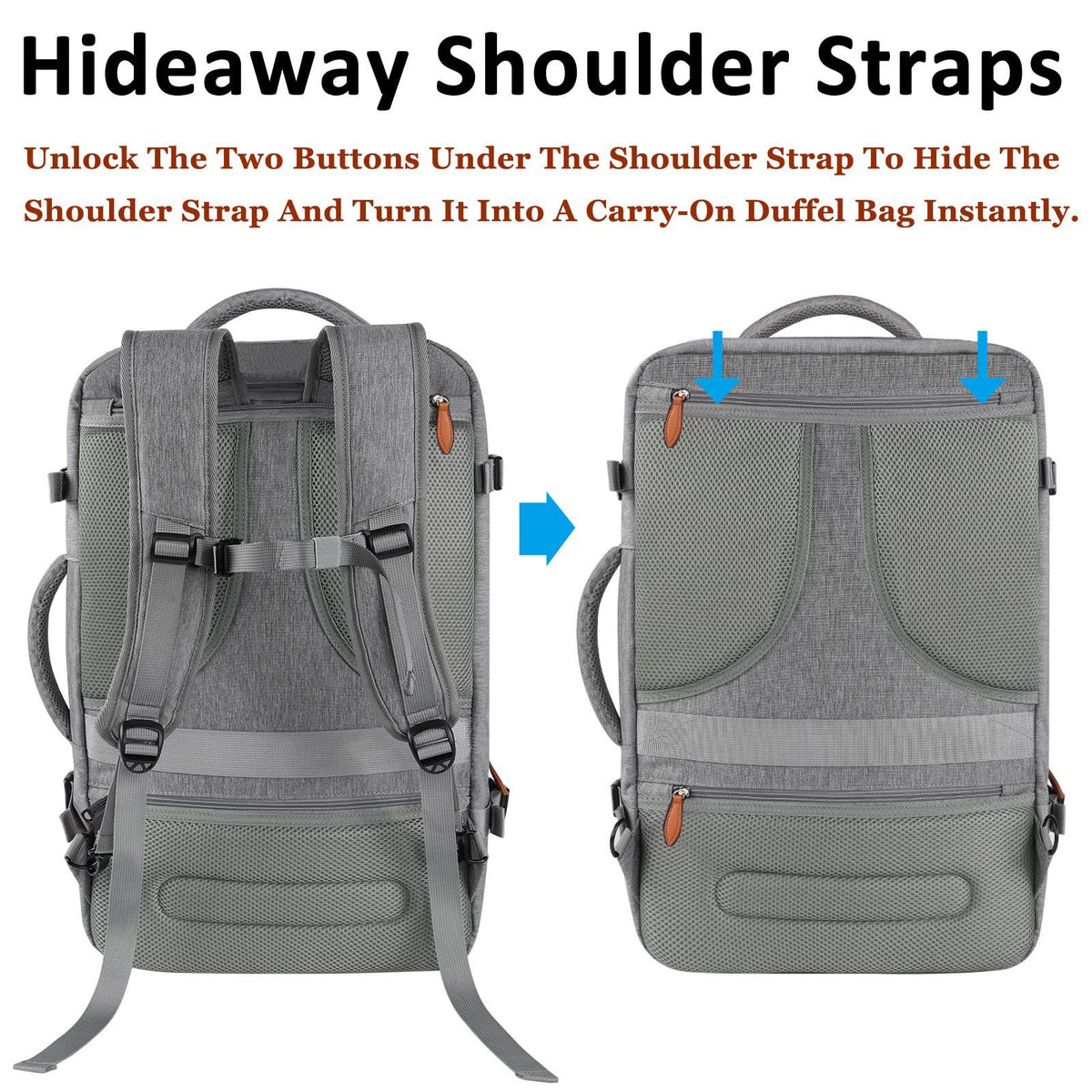 Cross-Border Men's Multifunctional Waterproof Computer Backpack Large Capacity Gray Business Backpack Casual Business Trip Travel Bag