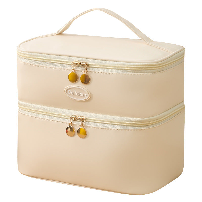 Student Portable Double-Layer Lunch Box Office Worker Lunch Box with Lunch Bag Camping Travel Bag Camping Essentials