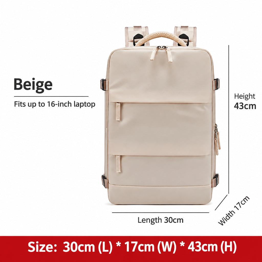 Backpack Large Capacity Men's and Women's Outdoor Travel Bag Waterproof Lightweight Casual Backpack Short Distance Computer Simple School Bag