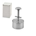 Amazon Hamburger Meat Press Push-Type Round 304 Stainless Steel Manual Meat Press Mold Household Kitchen Tools